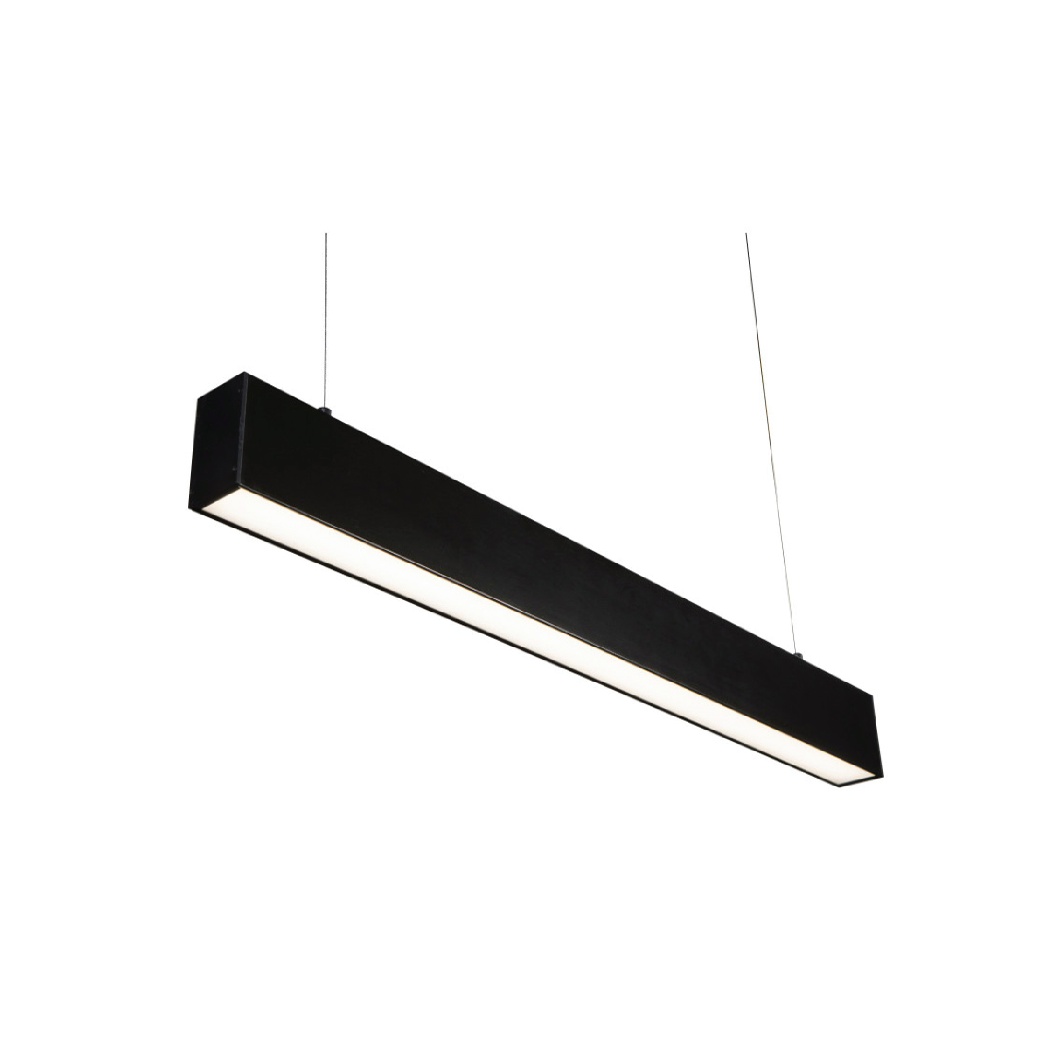LÁMPARA LINEAL NEGRA 36 WATTS